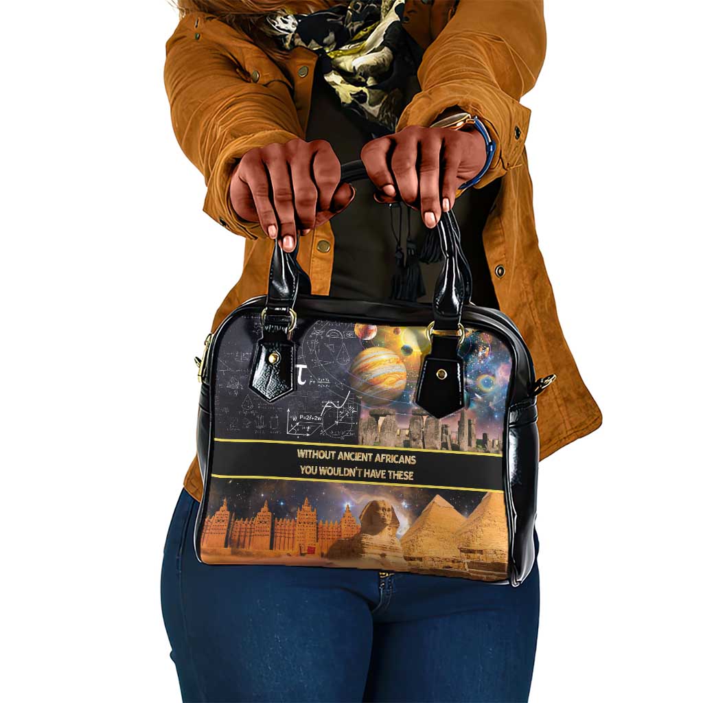 Afro Egyptian Pyramids Shoulder Handbag Ancient African Achievements Galaxy