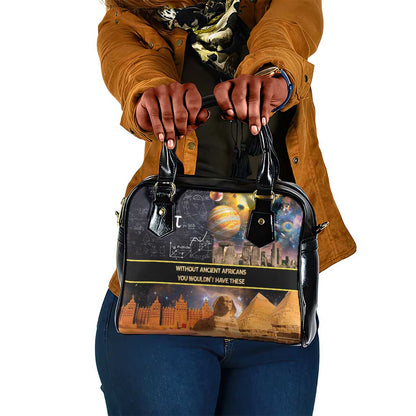 Afro Egyptian Pyramids Shoulder Handbag Ancient African Achievements Galaxy