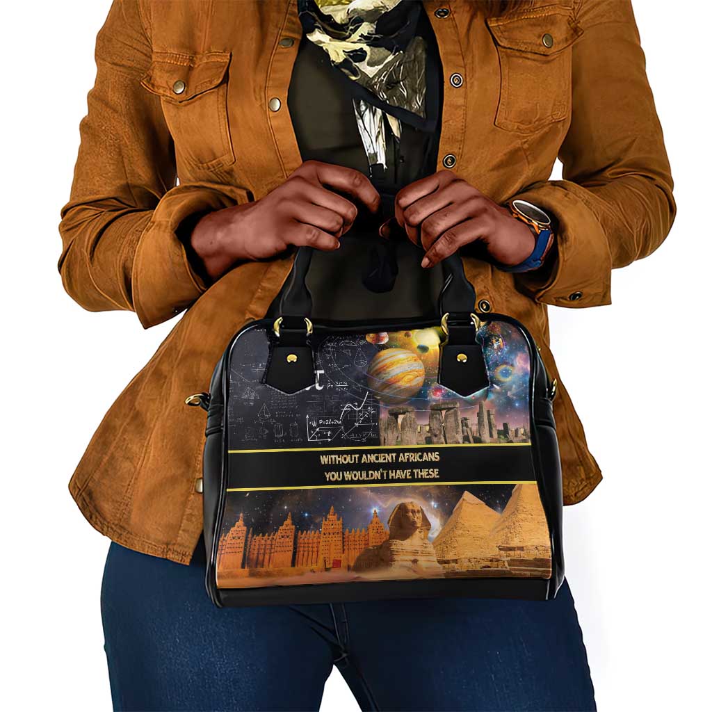 Afro Egyptian Pyramids Shoulder Handbag Ancient African Achievements Galaxy