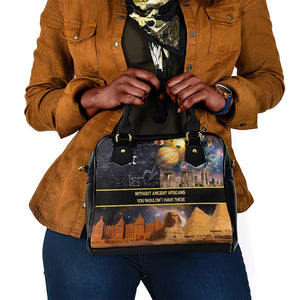 Afro Egyptian Pyramids Shoulder Handbag Ancient African Achievements Galaxy