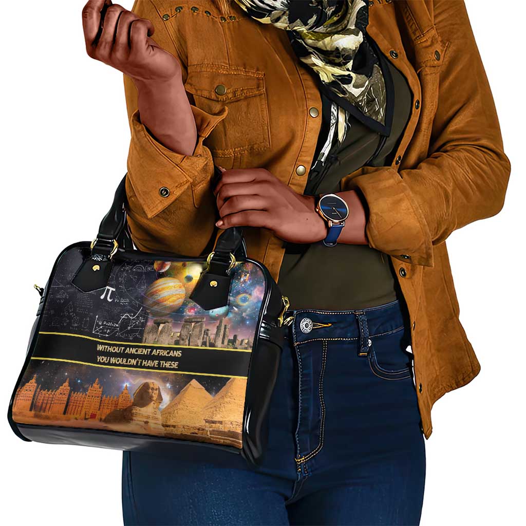 Afro Egyptian Pyramids Shoulder Handbag Ancient African Achievements Galaxy