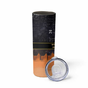 Afro Egyptian Pyramids Skinny Tumbler Ancient African Achievements Galaxy