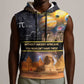 Afro Egyptian Pyramids Sleeveless Hoodie Ancient African Achievements Galaxy - African Pride