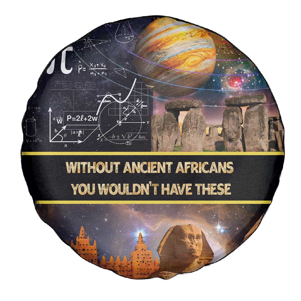 Afro Egyptian Pyramids Spare Tire Cover Ancient African Achievements Galaxy