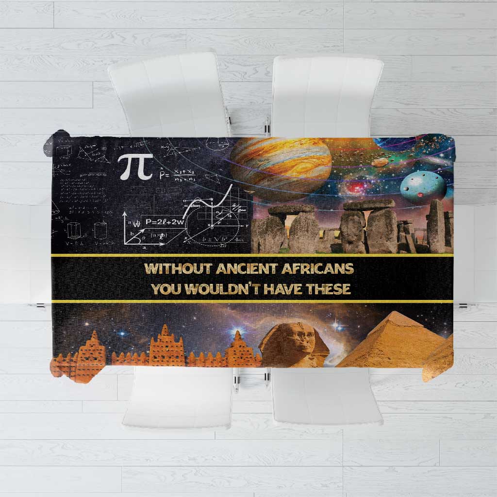 Afro Egyptian Pyramids Tablecloth Ancient African Achievements Galaxy