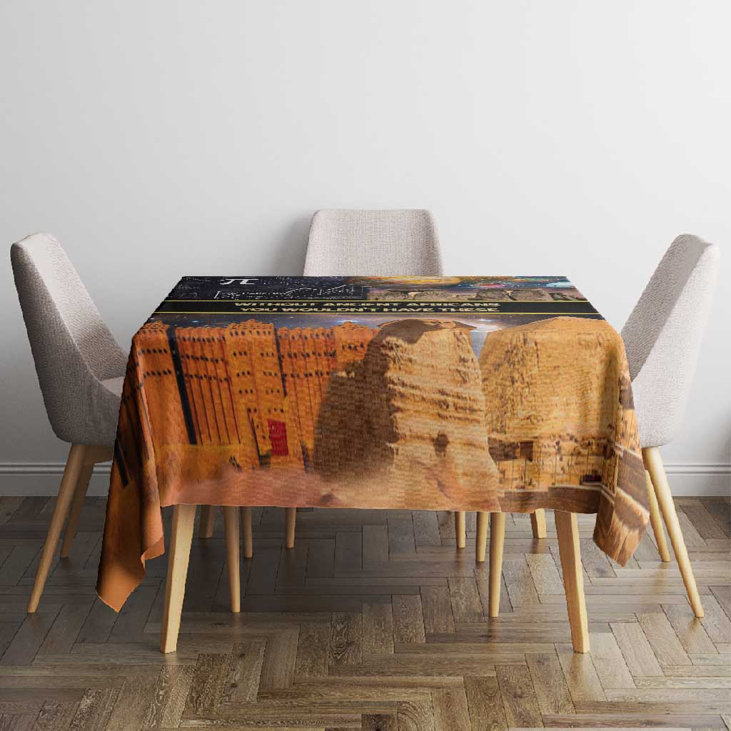 Afro Egyptian Pyramids Tablecloth Ancient African Achievements Galaxy