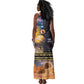 Afro Egyptian Pyramids Tank Maxi Dress Ancient African Achievements Galaxy