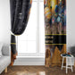 Afro Egyptian Pyramids Window Curtain Ancient African Achievements Galaxy