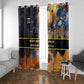 Afro Egyptian Pyramids Window Curtain Ancient African Achievements Galaxy