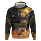 Afro Egyptian Pyramids Zip Hoodie Ancient African Achievements Galaxy