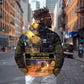 Afro Egyptian Pyramids Zip Hoodie Ancient African Achievements Galaxy