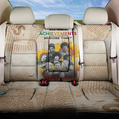 African Achievements Back Car Seat Cover Civil Rights Female Leaders Sunflower