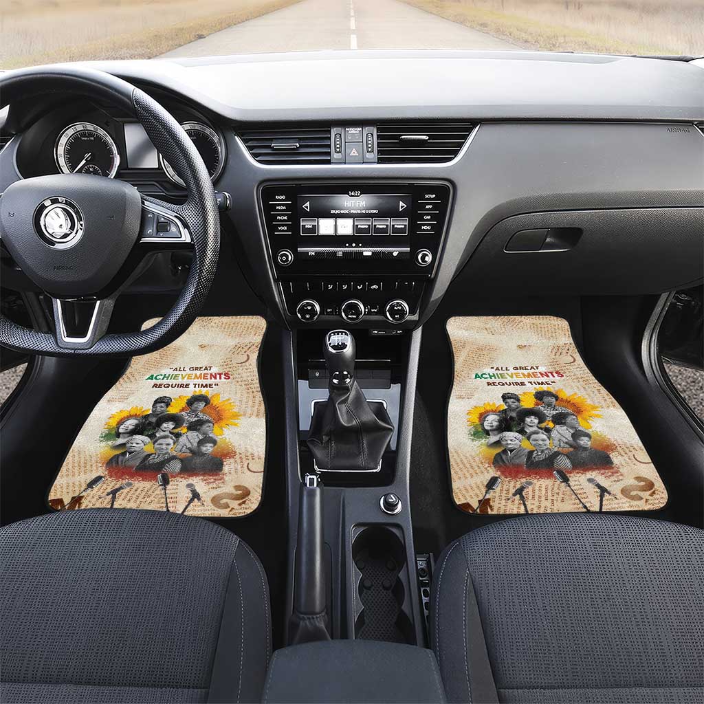 African Achievements Car Mats Civil Rights Female Leaders Sunflower