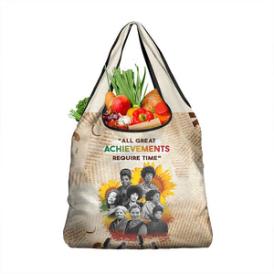 African Achievements Grocery Bag Civil Rights Female Leaders Sunflower