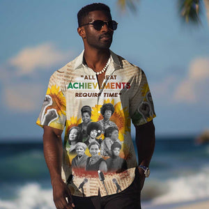 African Achievements Hawaiian Shirt Civil Rights Female Leaders Sunflower