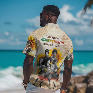 African Achievements Hawaiian Shirt Civil Rights Female Leaders Sunflower
