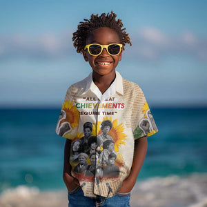 African Achievements Kid Hawaiian Shirt Civil Rights Female Leaders Sunflower