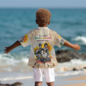 African Achievements Kid Hawaiian Shirt Civil Rights Female Leaders Sunflower