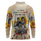 African Achievements Long Sleeve Polo Shirt Civil Rights Female Leaders Sunflower