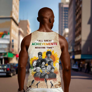 African Achievements Men Tank Top Civil Rights Female Leaders Sunflower
