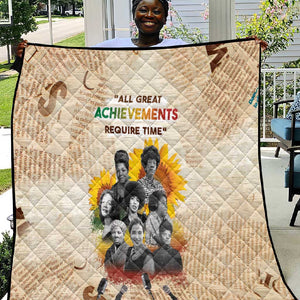African Achievements Quilt Civil Rights Female Leaders Sunflower