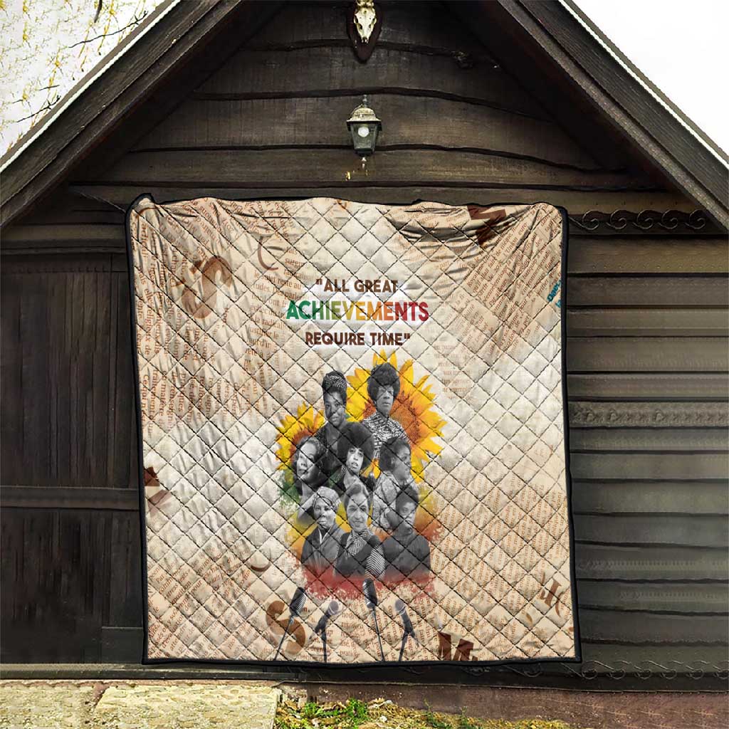 African Achievements Quilt Civil Rights Female Leaders Sunflower