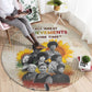 African Achievements Round Carpet Civil Rights Female Leaders Sunflower