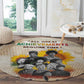 African Achievements Round Carpet Civil Rights Female Leaders Sunflower
