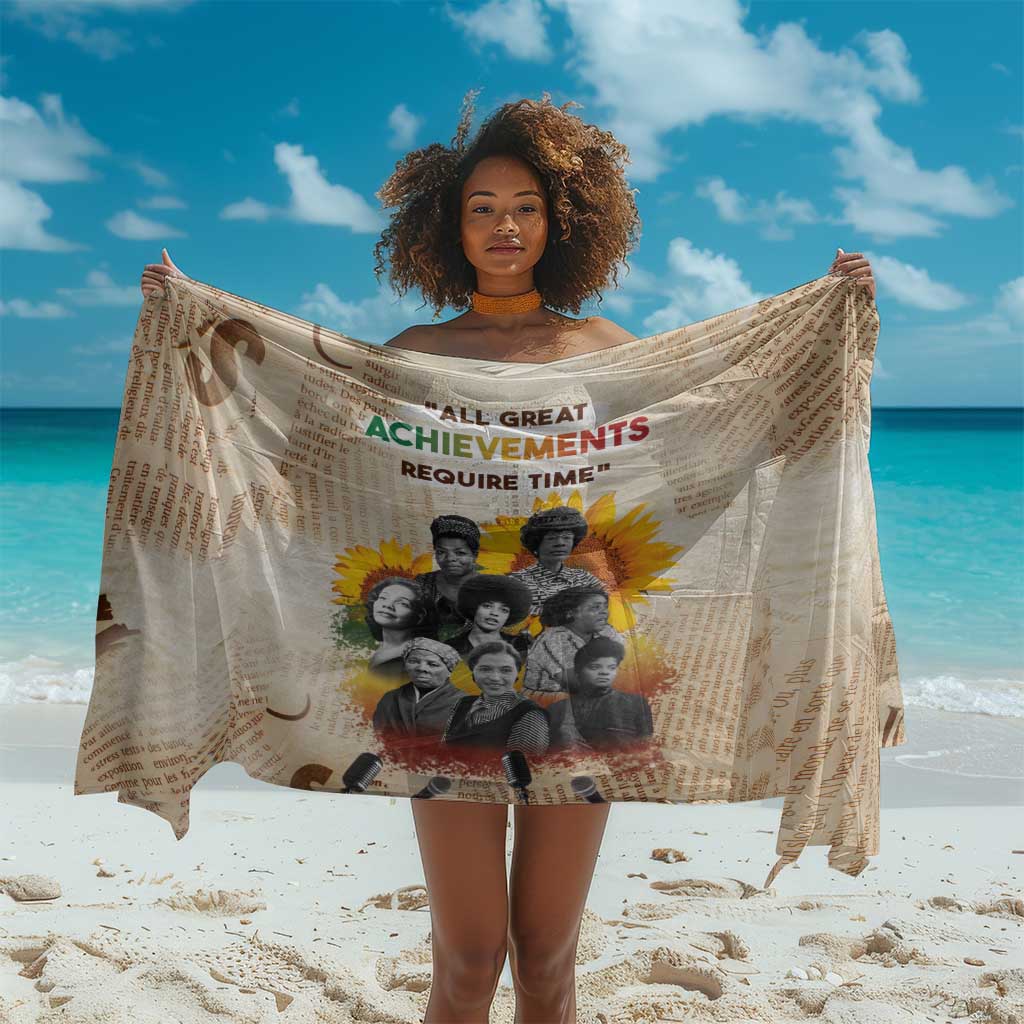 African Achievements Sarong Civil Rights Female Leaders Sunflower