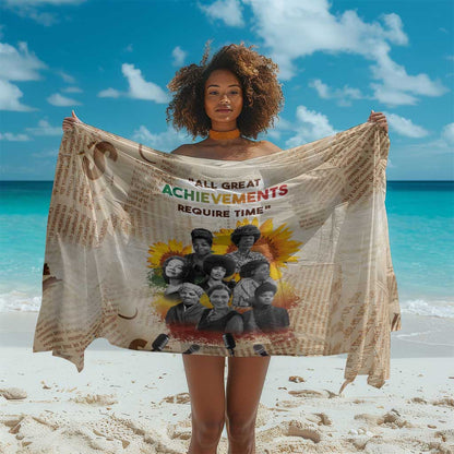 African Achievements Sarong Civil Rights Female Leaders Sunflower