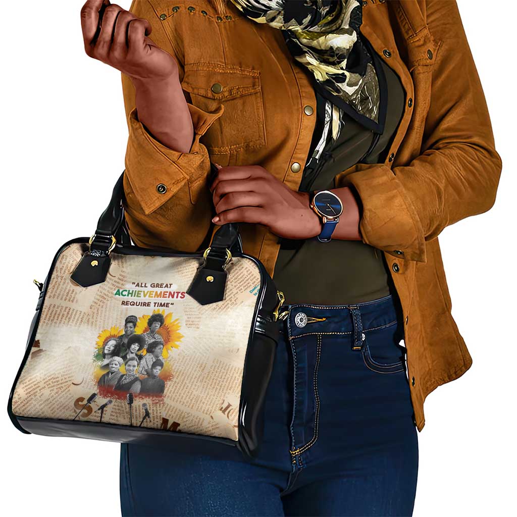 African Achievements Shoulder Handbag Civil Rights Female Leaders Sunflower