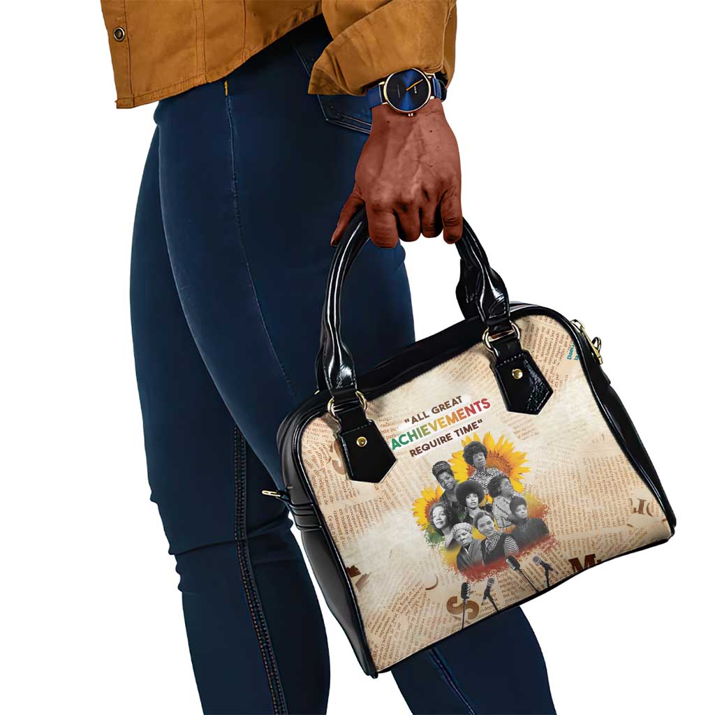 African Achievements Shoulder Handbag Civil Rights Female Leaders Sunflower