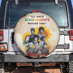 African Achievements Spare Tire Cover Civil Rights Female Leaders Sunflower