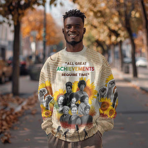 African Achievements Sweatshirt Civil Rights Female Leaders Sunflower