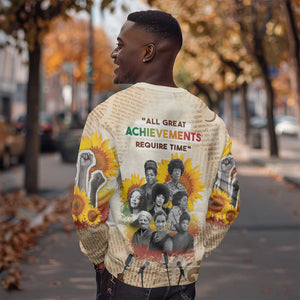African Achievements Sweatshirt Civil Rights Female Leaders Sunflower