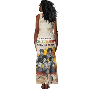 African Achievements Tank Maxi Dress Civil Rights Female Leaders Sunflower