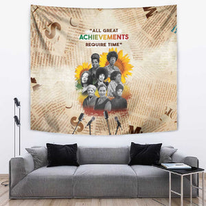 African Achievements Tapestry Civil Rights Female Leaders Sunflower