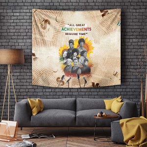 African Achievements Tapestry Civil Rights Female Leaders Sunflower