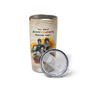 African Achievements Tumbler Cup Civil Rights Female Leaders Sunflower