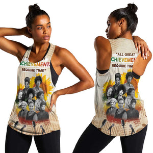African Achievements Women Racerback Tank Civil Rights Female Leaders Sunflower