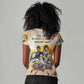 African Achievements Women V-Neck T-Shirt Civil Rights Female Leaders Sunflower