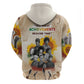 African Achievements Zip Hoodie Civil Rights Female Leaders Sunflower
