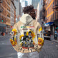 African Achievements Zip Hoodie Civil Rights Female Leaders Sunflower