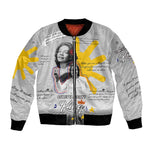 African American Coretta Scott King Bomber Jacket Honoring The Legacy Hand Draw Style