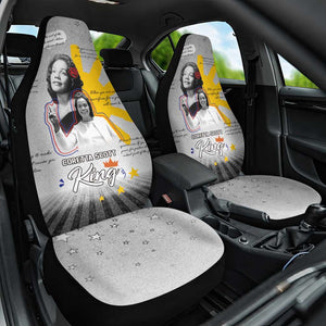 African American Coretta Scott King Car Seat Cover Honoring The Legacy Hand Draw Style