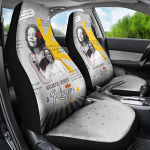 African American Coretta Scott King Car Seat Cover Honoring The Legacy Hand Draw Style