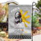 African American Coretta Scott King Garden Flag Honoring The Legacy Hand Draw Style