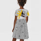 African American Coretta Scott King Kid Short Sleeve Dress Honoring The Legacy Hand Draw Style