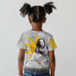 African American Coretta Scott King Kid T shirt Honoring The Legacy Hand Draw Style