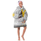 African American Coretta Scott King Kid Wearable Blanket Hoodie Honoring The Legacy Hand Draw Style